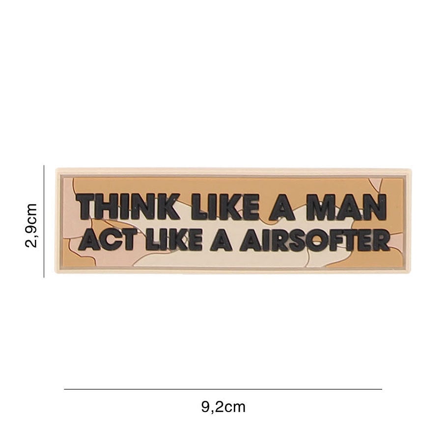 101 Think Like a Man 3D PVC Patch - Desert