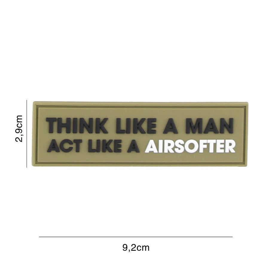 101 Think Like a Man 3D PVC Patch - Olive