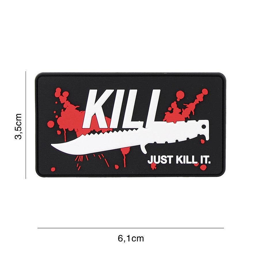101 Just Kill It 3D PVC Patch - Red