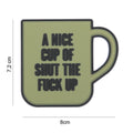 101 A Nice Cup 3D PVC Patch - Olive