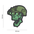 101 Night Vision Skull 3D PVC Patch - Green