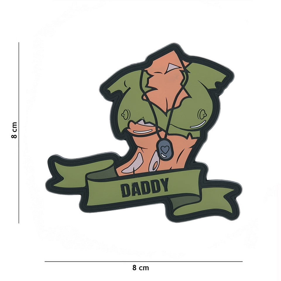 101 Daddy Army Girl 3D PVC Patch