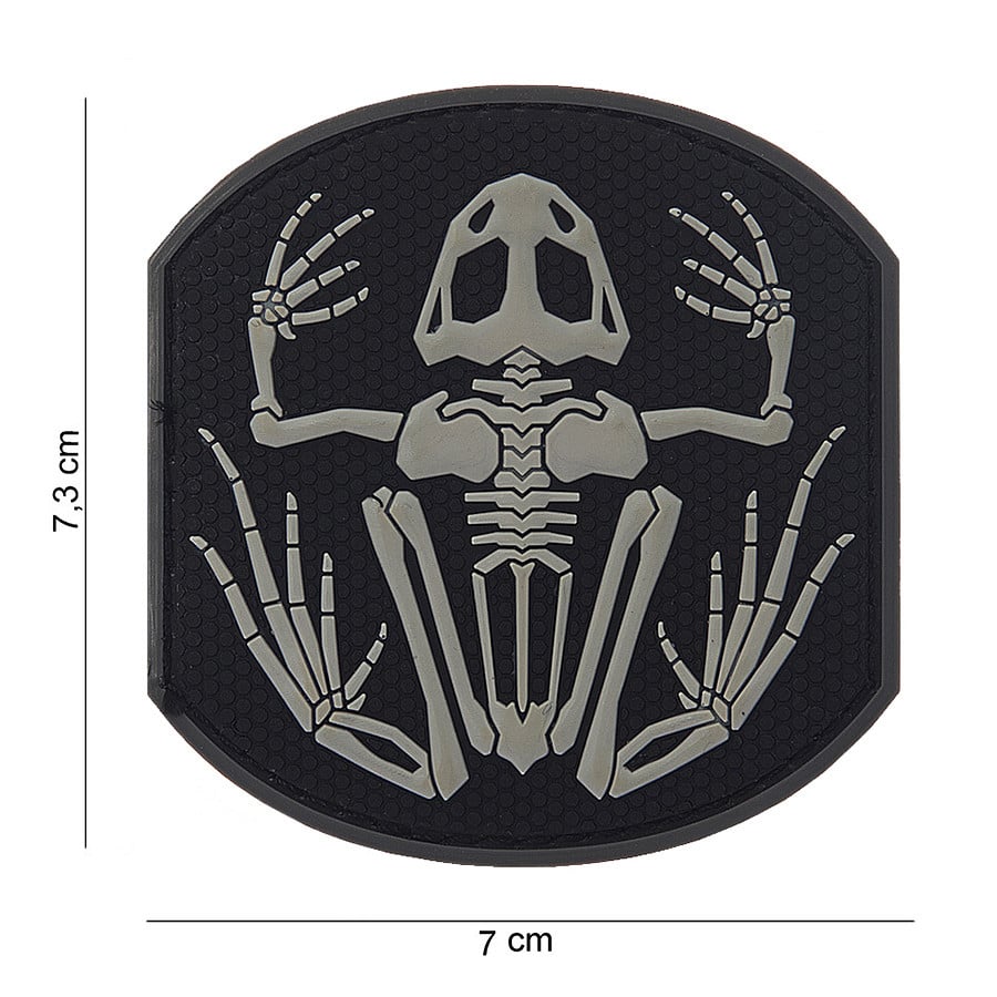 101 Frog Skeleton 3D PVC Patch