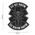 101 Do No Harm PVC 3D Patch - Black