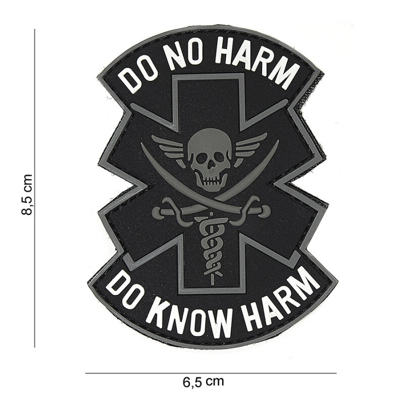101 Do No Harm PVC 3D Patch - Black