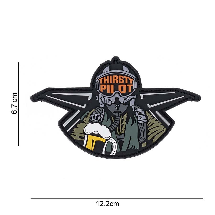 101 Thirsty Pilot 3D PVC Patch