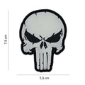 101 Punisher Skull Glow in the Dark 3D PVC Patch