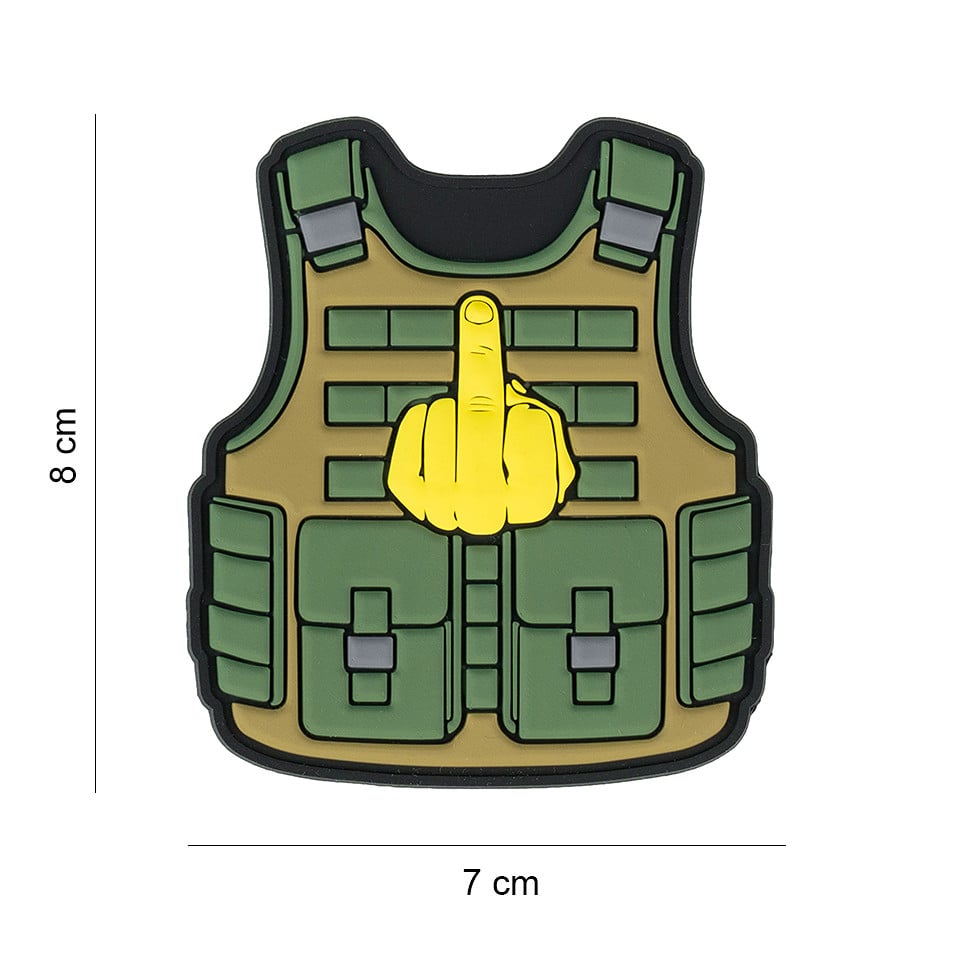 101 Tactical Vest Finger 3D PVC Patch