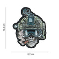 101 UV Skull Operator 3D PVC Patch