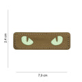 101 Cat Eyes Glow in the Dark Laser Cut Patch - Tan
