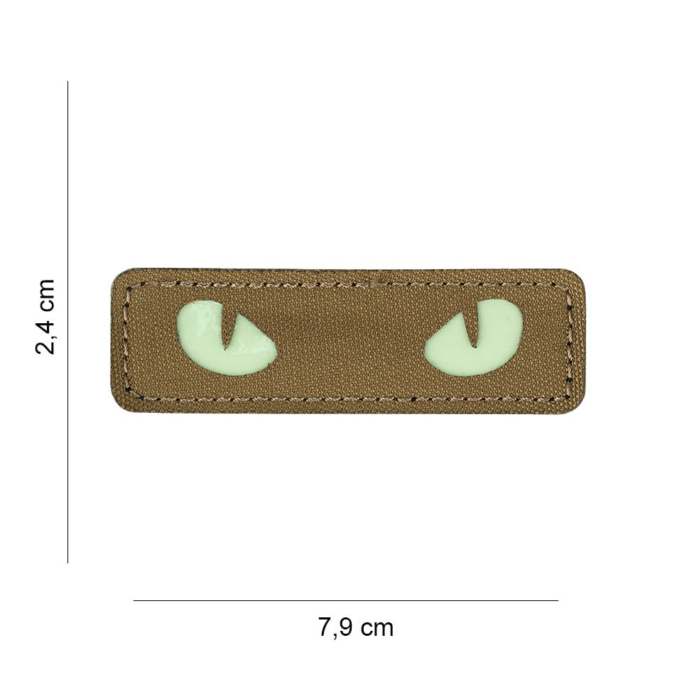101 Cat Eyes Glow in the Dark Laser Cut Patch - Tan