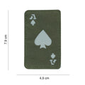 101 Laser Cut Ace of Spades Card Fabric Patch