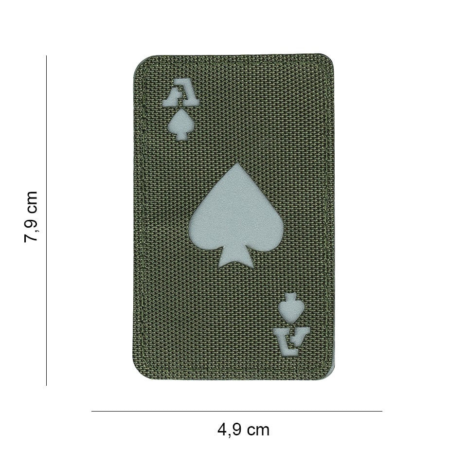 101 Laser Cut Ace of Spades Card Fabric Patch