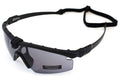 Nuprol Battle Pro Eye Protection - Black Frame - Smoke Lens