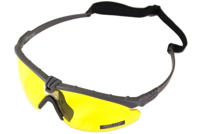 Nuprol Battle Pro Eye Protection - Grey Frame - Yellow Lens
