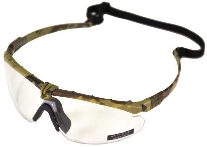 Nuprol Battle Pro Eye Protection - Camo Frame - Clear Lens