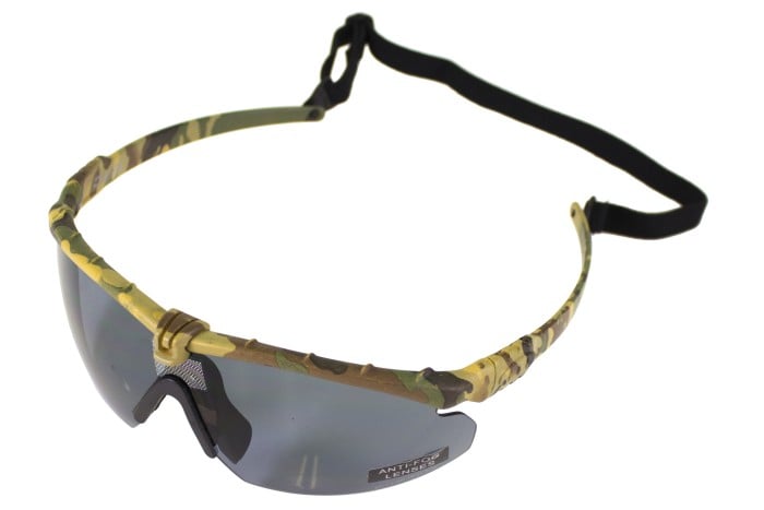 Nuprol Battle Pro Eye Protection with Insert - Camo Frame - Smoke Lens
