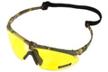 Nuprol Battle Pro Eye Protection with Insert - Camo Frame - Yellow Lens