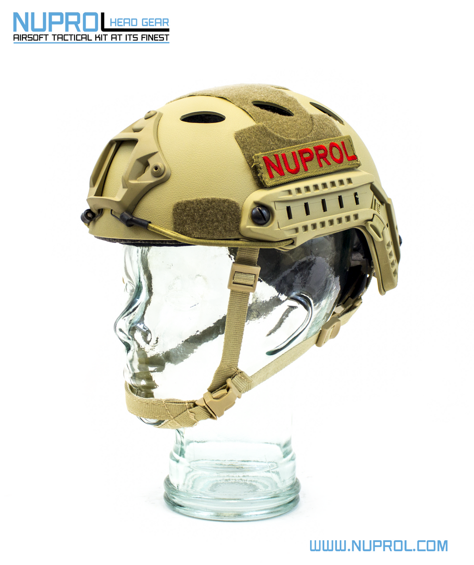 Nuprol Fast Railed Helmet - Tan