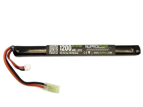 NP Power 1200MAH 7.4V 20C LIPO Slim Stick Type (AK)
