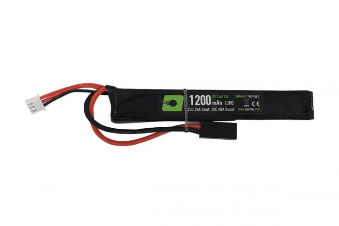 Nuprol 1200mAh 7.4v 20c LIPO Stick - Mini Tamiya