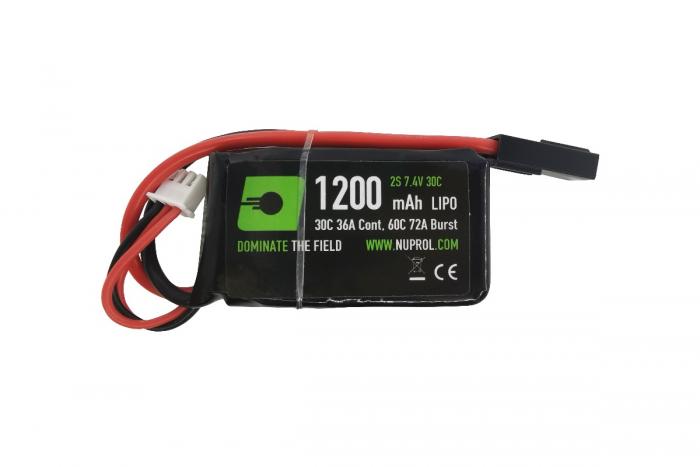 Nuprol 1200mAh 7.4v 30c LIPO PEQ Micro  - Mini Tamiya