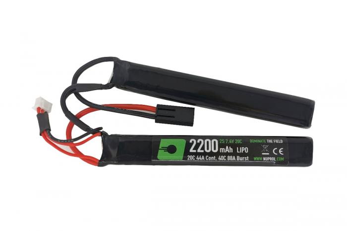 Nuprol 2200mah 7.4v LiPo Nunchuck - Mini Tamiya
