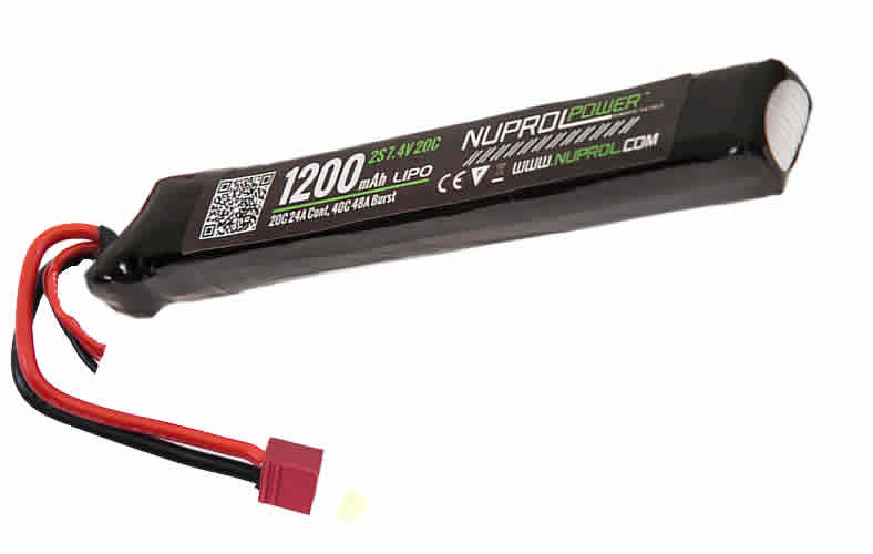 Nuprol 1200mah LiPo 7.4v 20C Stick Deans