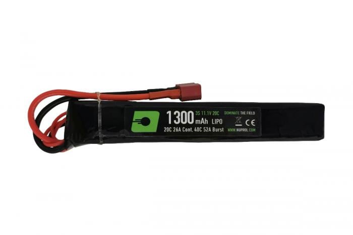Nuprol 1300mAh LiPO 11.1V 20C Stick - Deans
