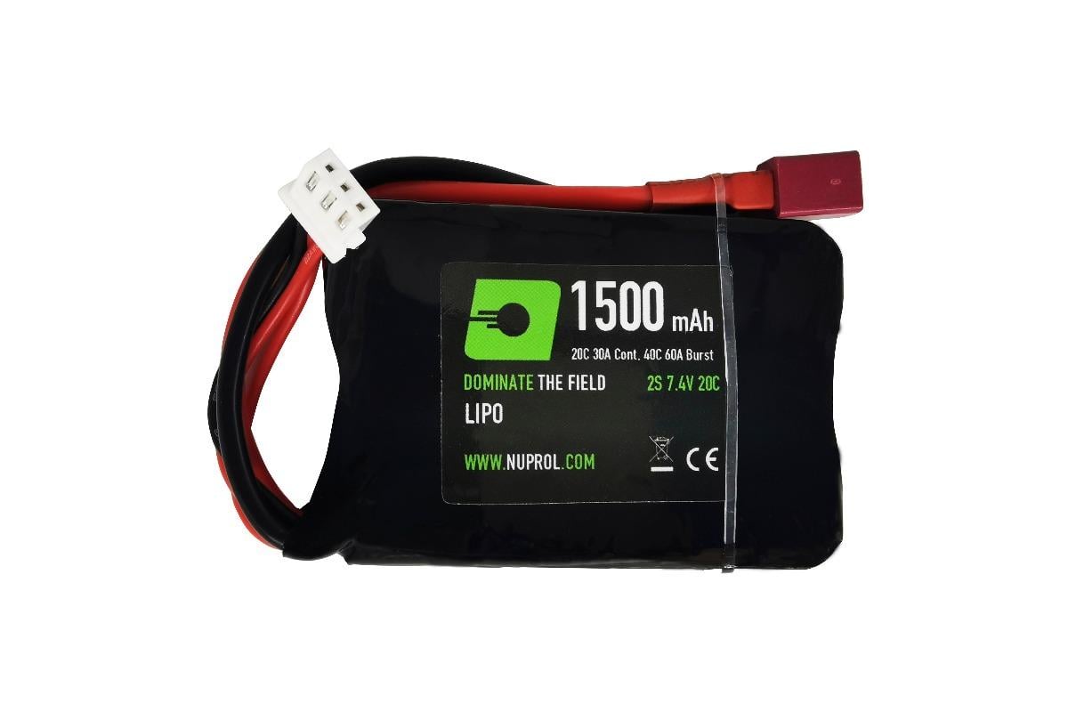 NP POWER 1500MAH 7.4V 20C PEQ MICRO LIPO - Deans