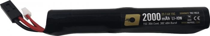 Nuprol 2000mAh 7.4v Li-ion 15C Stick Mini Tamiya
