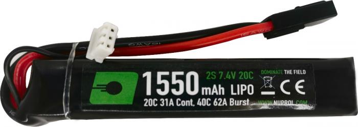 Nuprol 1550mAh 7.4V Lipo Stick Mini Tamiya