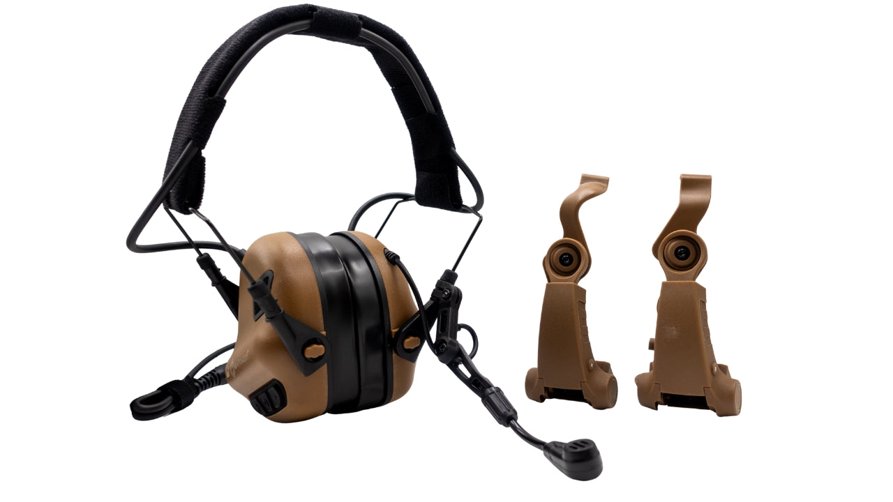 Earmor M32X PLUS Communication Headset-Coyote Brown