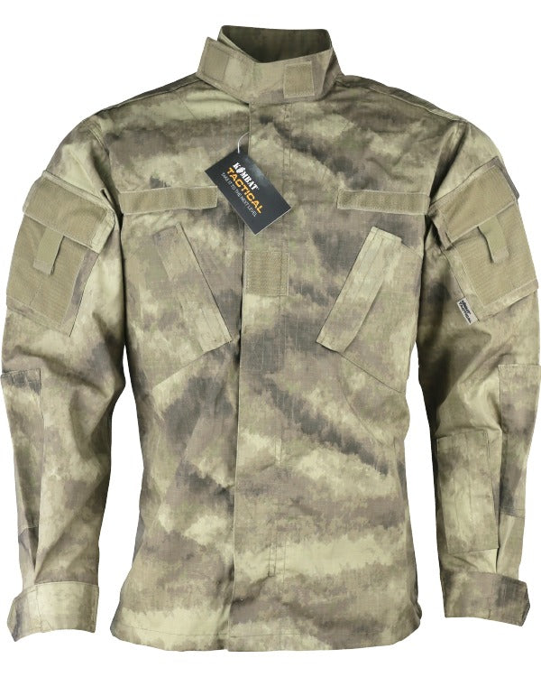 Kombat UK Assault Shirt - ACU Style - Smudge Kam - XL