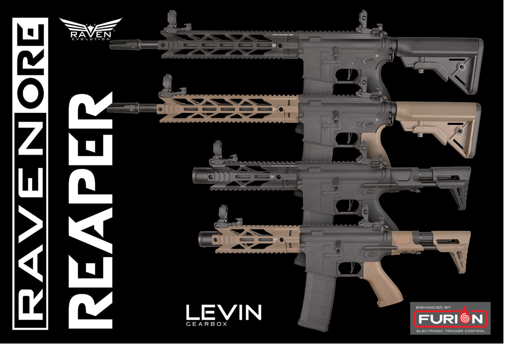 RAVEN EVOLUTION ORE REAPER 2 CQB AEG - BLACK
