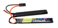 REBEL BATTERY - 1450MAH LIPO 7.4V 30C NUNCHUCK - MINI TAMIYA