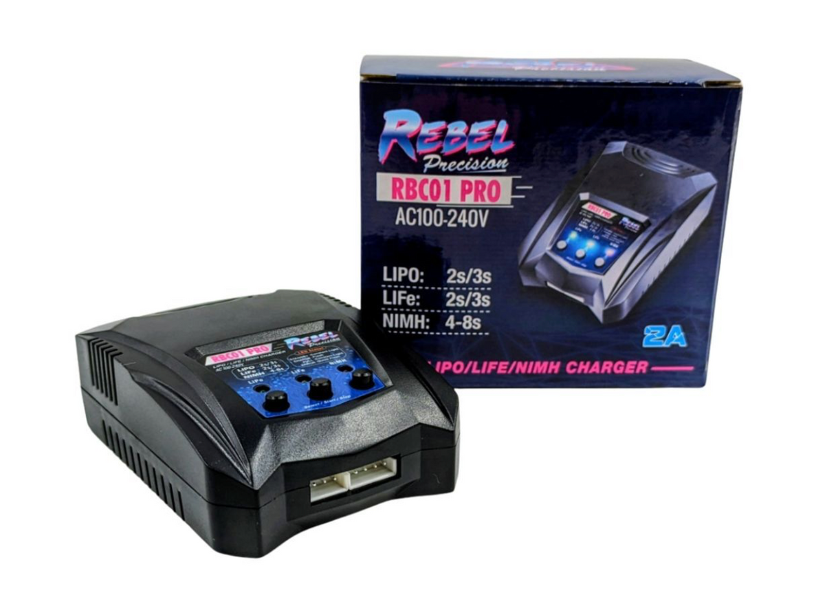 REBEL RBC01 PRO COMPACT SMART CHARGER (LIPO,LIFE,NIMH,HPA)