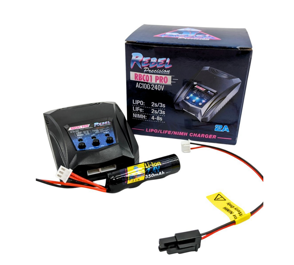 REBEL RBC01 PRO COMPACT SMART CHARGER (LIPO,LIFE,NIMH,HPA)