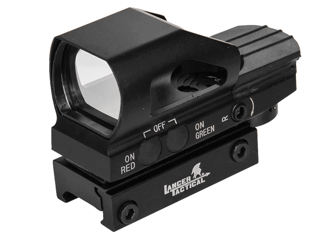 Lancer Tactical Red & Green dot Reflex Sight 4 Reticles (CA-435B)