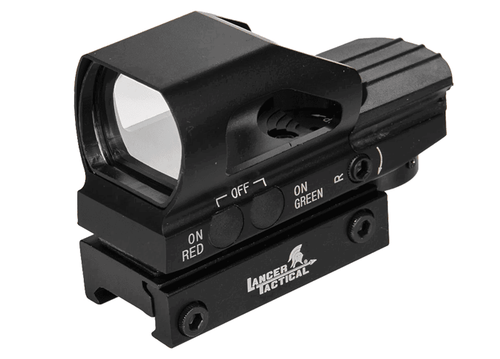 Lancer Tactical Red & Green dot Reflex Sight 4 Reticles (CA-435B)