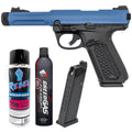 Action Army AAP-01 GBB Full/Semi Auto Pistol Bundle - Blue