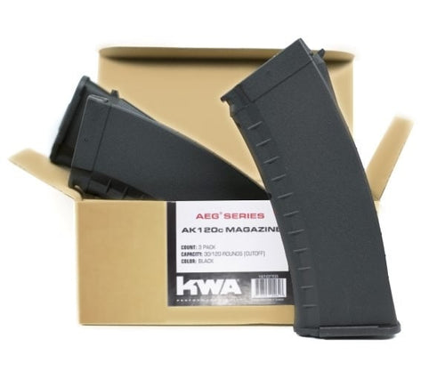 KWA AKR-74M AEG3 Series Magazine 3 Pack (120/30 Rounds)