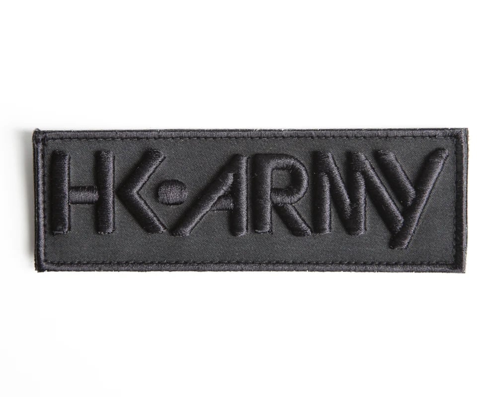 HK Large Typeface Patch - Black