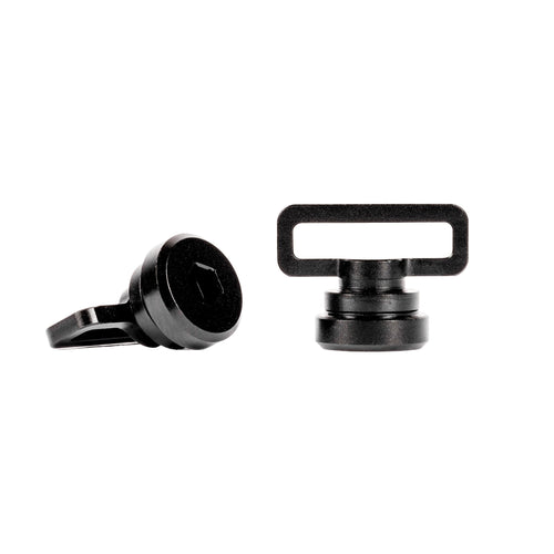 HK Army Aluminium Chin Strap Screw Set - Black (Proflex)