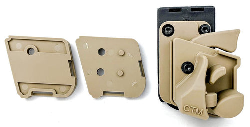 CTM Quick Release AAP-01/C Holster - Right Hand - Dark Earth
