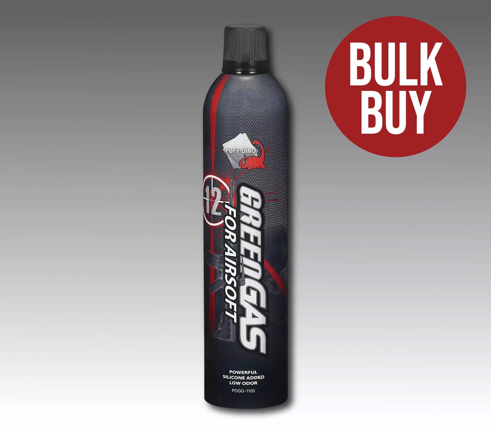 Puff Dino Performance Green Gas - 600ml (12kg/170psi)