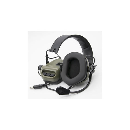 Earmor M32 Electronic Hearing Protector With Coms Green