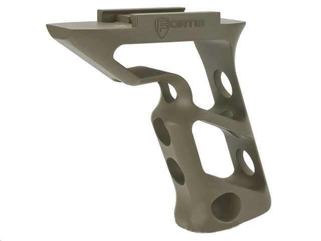 PTS Fortis Shift - CNC Machined Billet Aluminum Short Vertical Grip - Picatinny Mount - Dark Earth