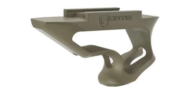 PTS Fortis Shift - CNC Machined Billet Aluminum Short Angled Grip - Picatinny Mount - Dark Earth