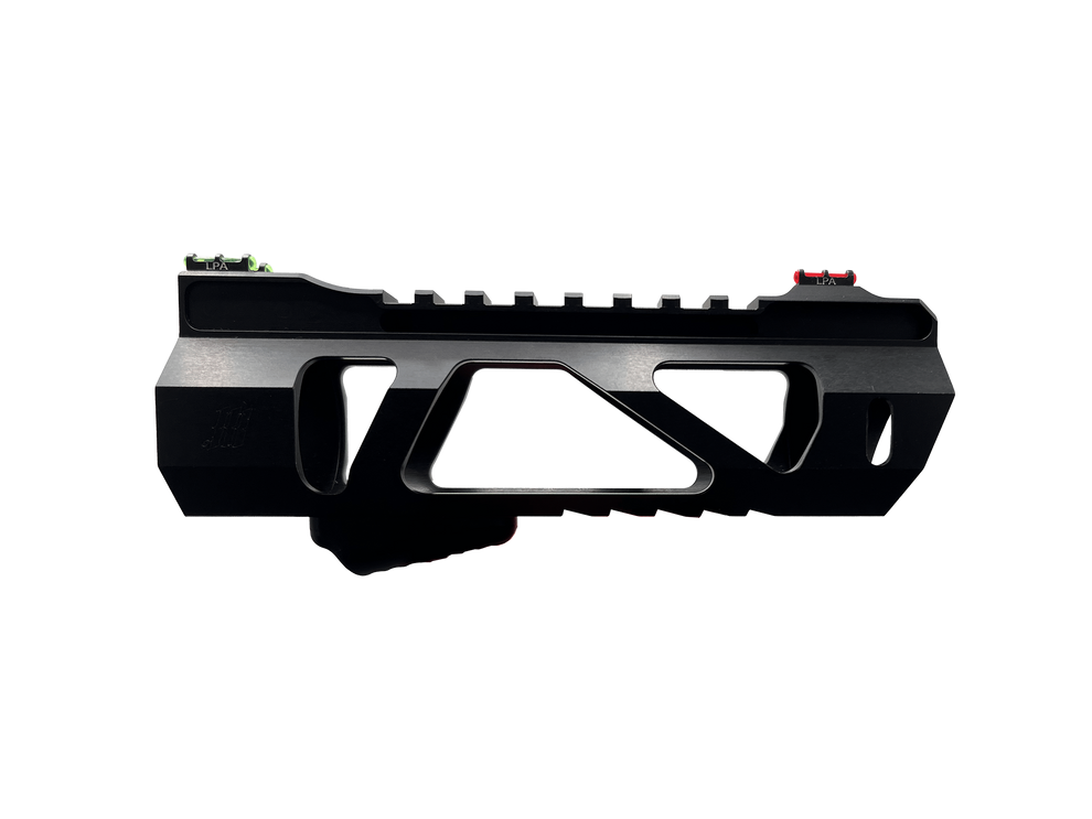 Monk Customs 'Vayu' M4 Hexagon Hand Guard - Black (Matte/Gloss)